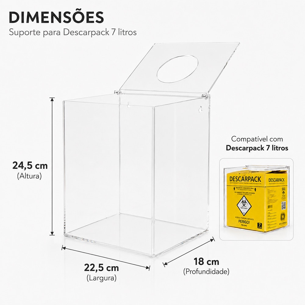 Dispenser Caixa Coletora para Descarpack 7 Litros