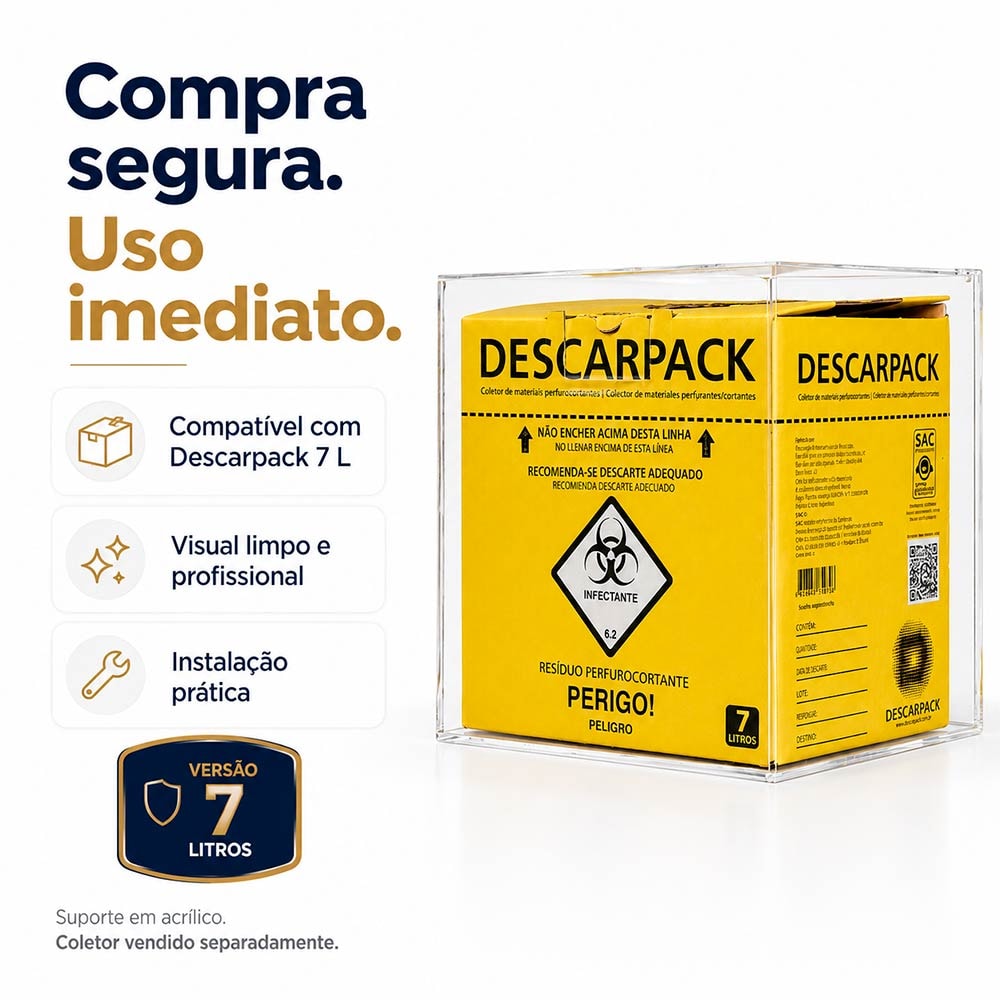 Dispenser Caixa Coletora para Descarpack 7 Litros