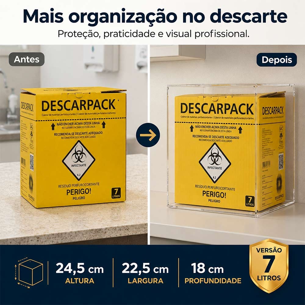 Dispenser Caixa Coletora para Descarpack 7 Litros