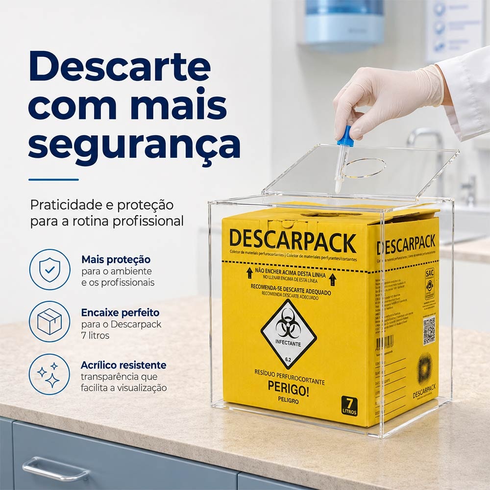 Dispenser Caixa Coletora para Descarpack 7 Litros