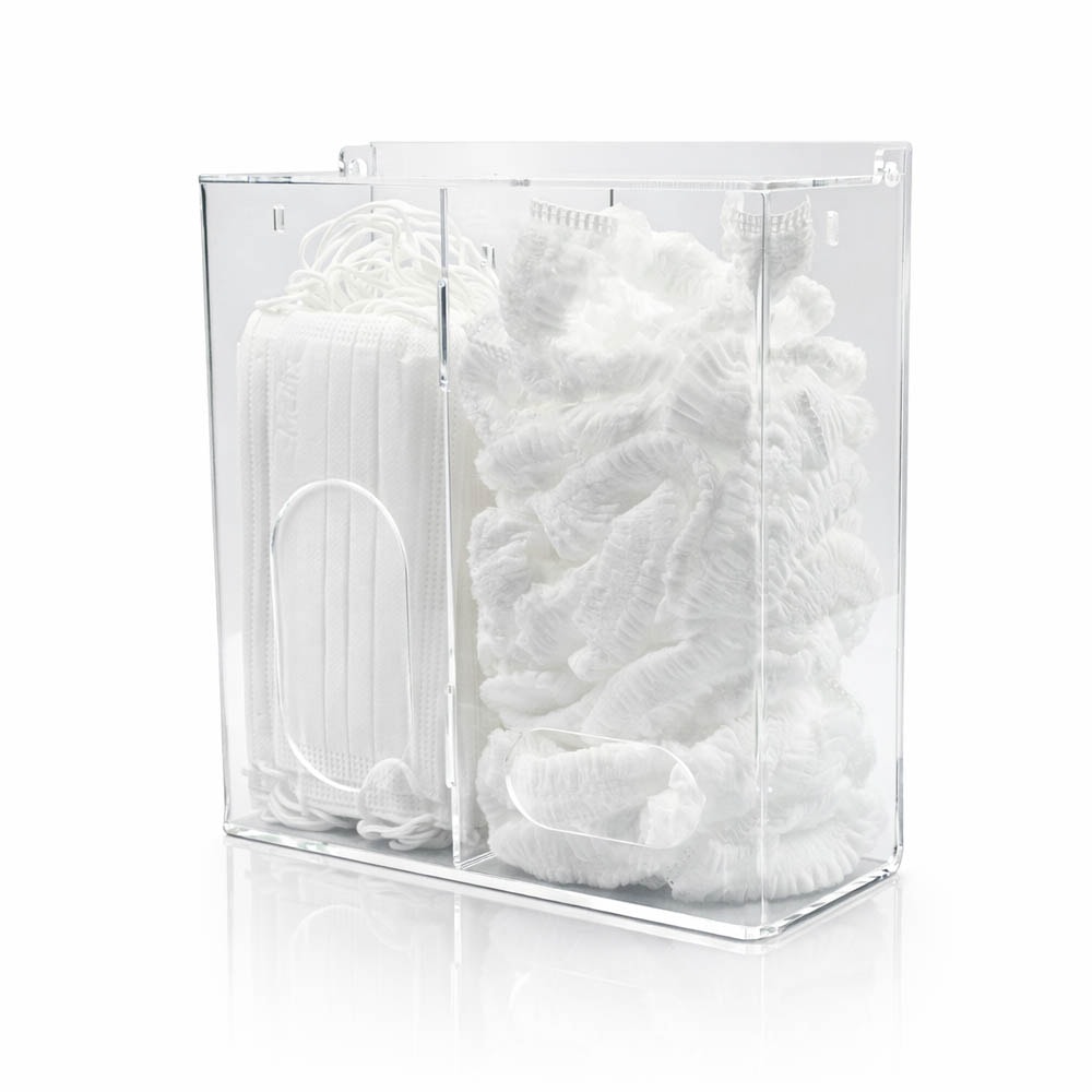 Dispenser Duplo de Máscaras e Toucas