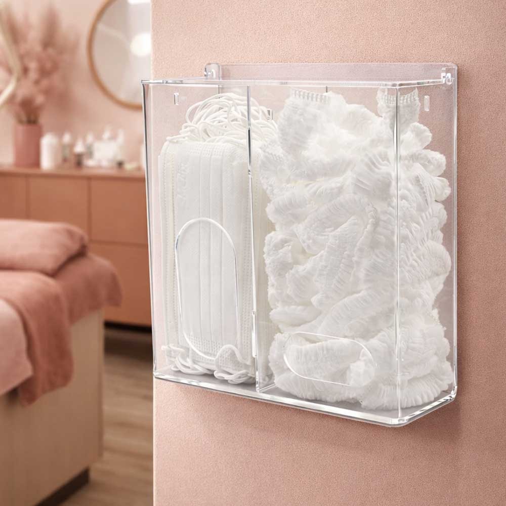 Dispenser Duplo de Máscaras e Toucas