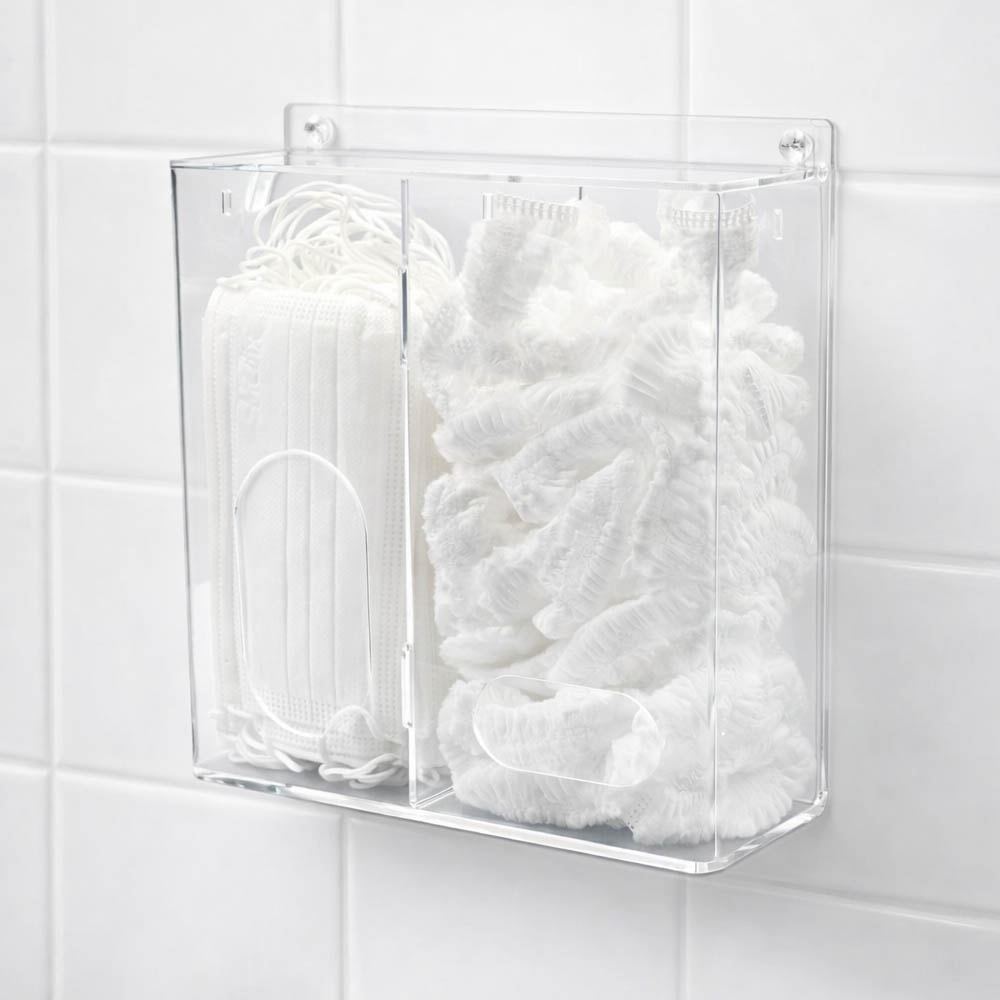 Dispenser Duplo de Máscaras e Toucas