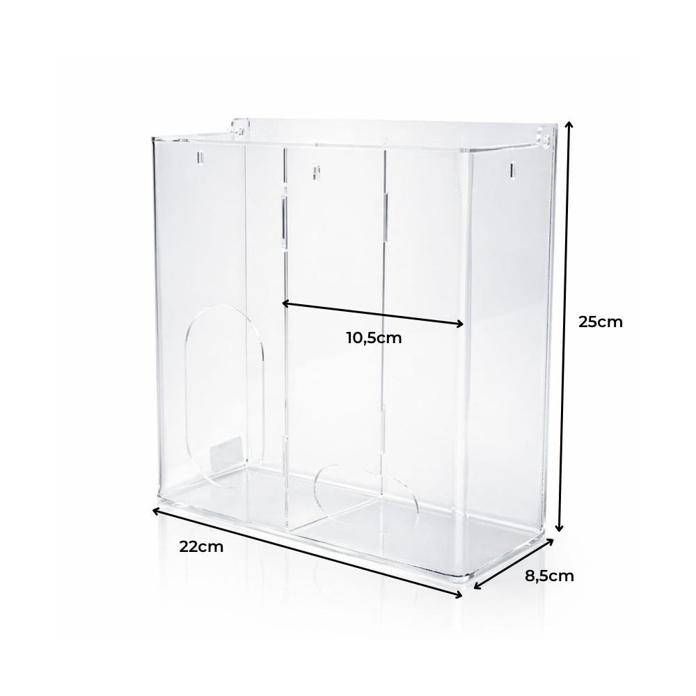 Dispenser Duplo de Máscaras e Toucas