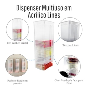 Dispenser Multiuso em Acrílico Lines