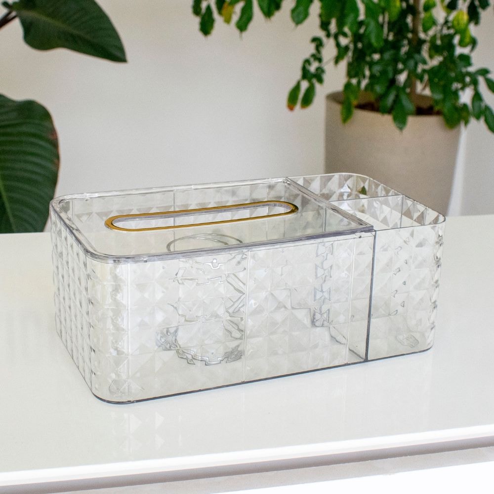 Dispenser Porta Lenço em Acrílico Diamond Dispenser Porta Lenço em Acrílico Diamond