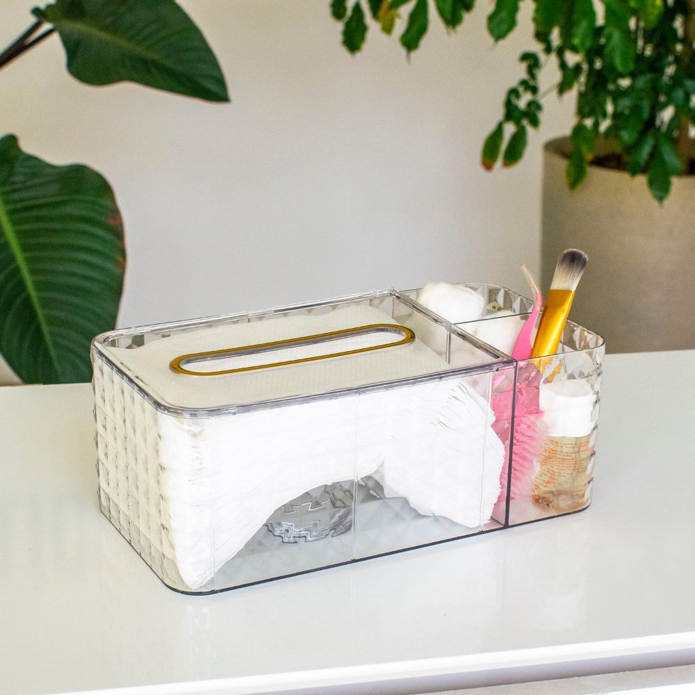 Dispenser Porta Lenço em Acrílico Diamond Dispenser Porta Lenço em Acrílico Diamond