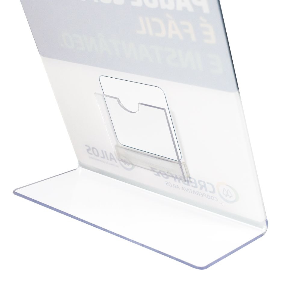 Display de Mesa para Pix Personalizado A5 (15x21cm) Display de Mesa para Pix Personalizado A5 (15x21cm)