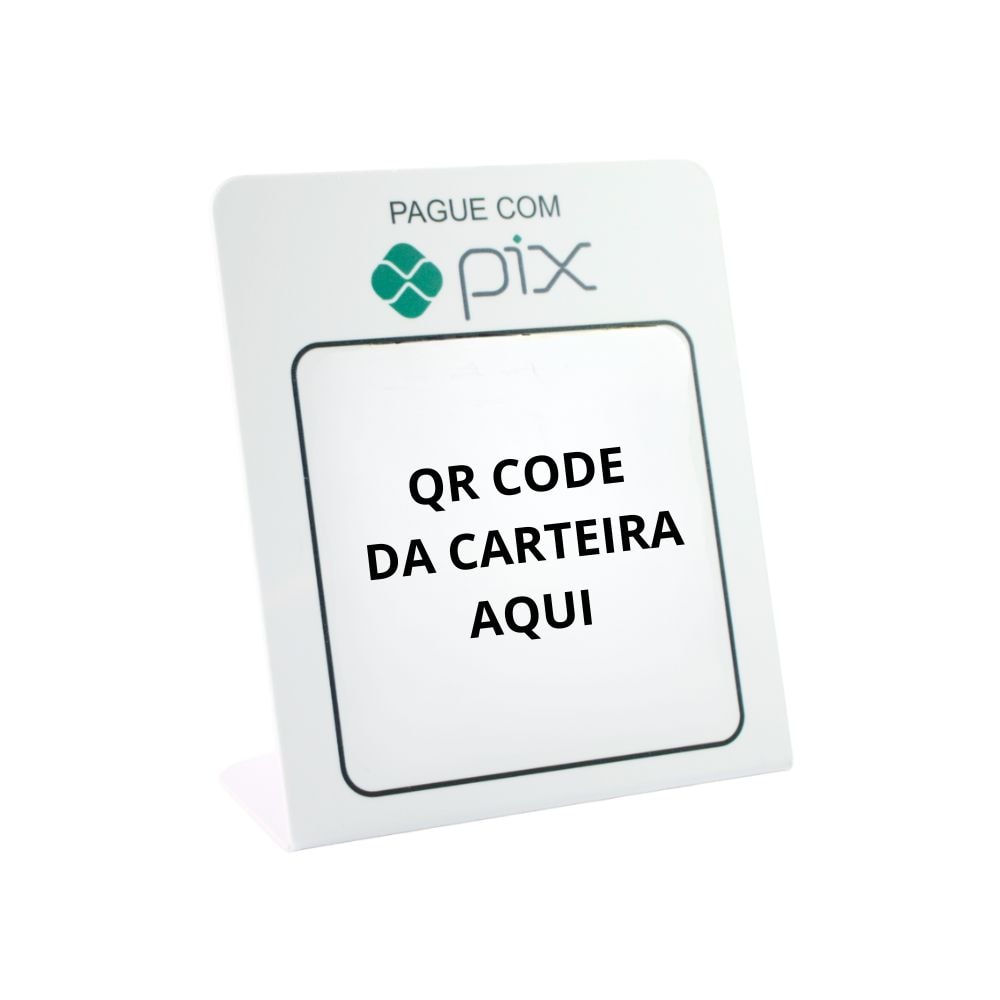 Display de Mesa Qr Code Pix