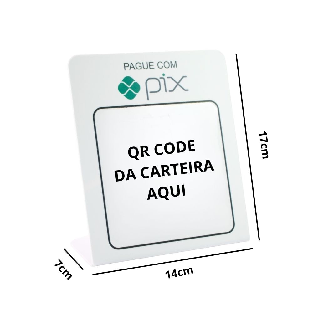 Display de Mesa Qr Code Pix