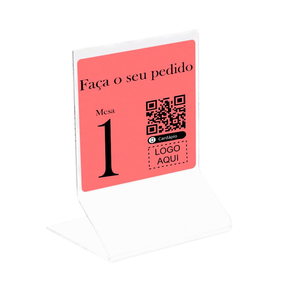 Display em Acrílico com Base em L Personalizado (10x15CM) Display em Acrílico com Base em L Personalizado (10x15CM)