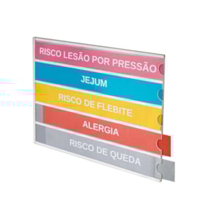 Display em Acrílico Identificador de Leito
