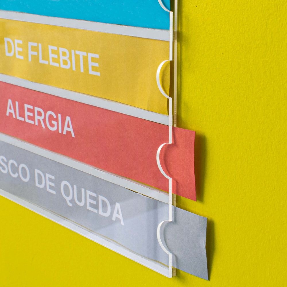 Display em Acrílico Identificador de Leito Display em Acrílico Identificador de Leito