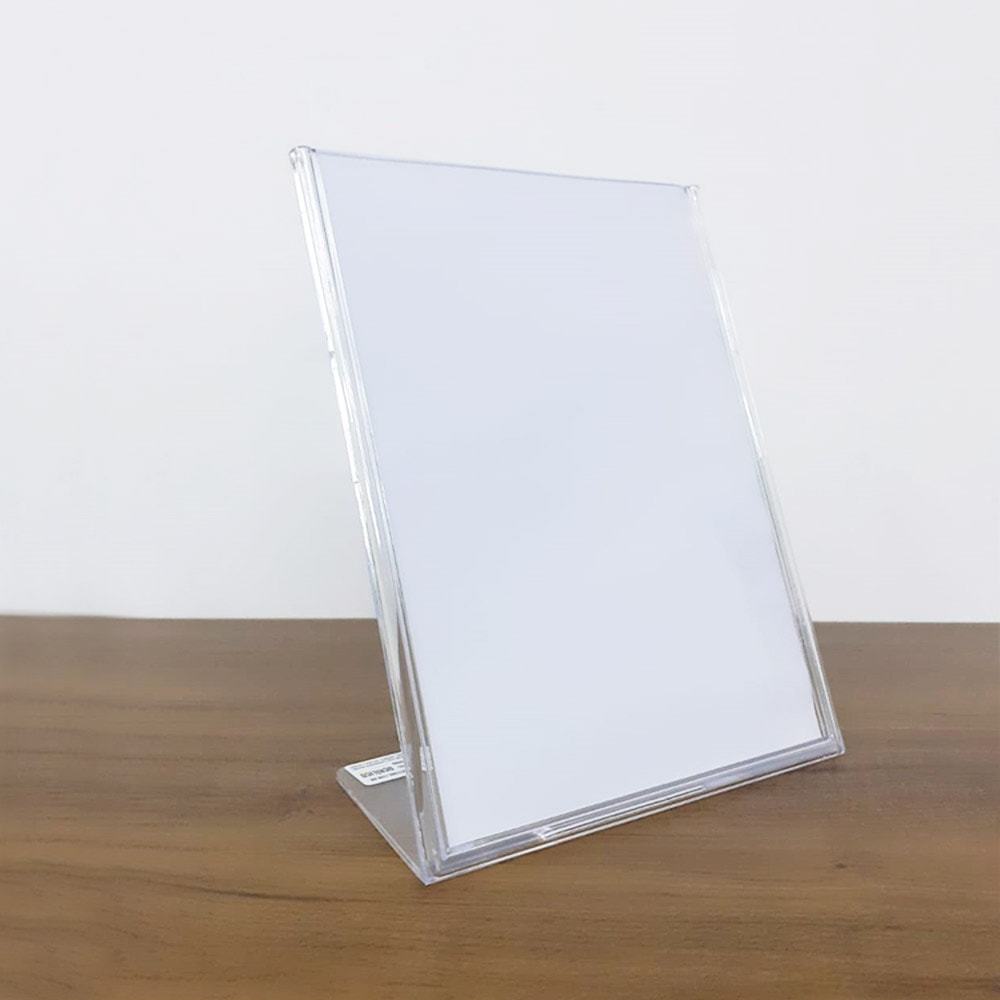 Display em Acrílico Tipo L A8 Vertical (5x7,5cm) Display em Acrílico Tipo L A8 Vertical (5x7,5cm)