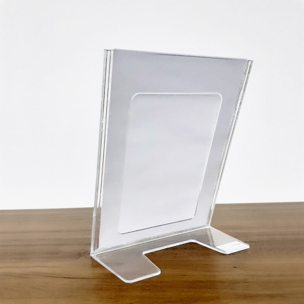 Display em Acrílico Tipo L A8 Vertical (5x7,5cm) Display em Acrílico Tipo L A8 Vertical (5x7,5cm)