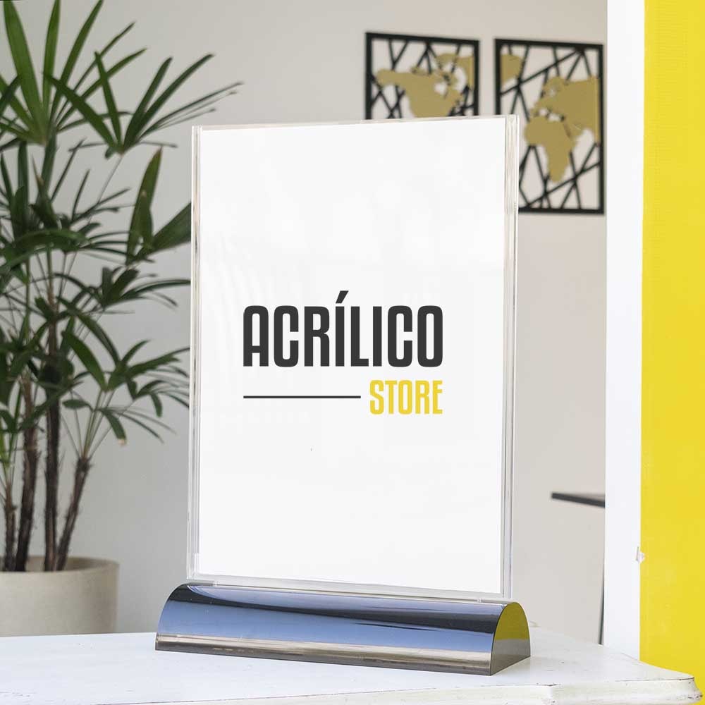 Display em Acrílico Tipo T A3 Vertical (30x42cm) Display em Acrílico Tipo T A3 Vertical (30x42cm)
