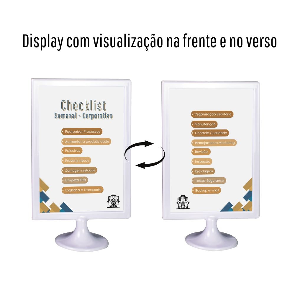 Display Tipo T Branco A4 Vertical (21x30cm) Display Tipo T Branco A4 Vertical (21x30cm)