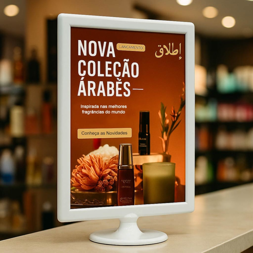 Display Tipo T Branco A4 Vertical (21x30cm) Display Tipo T Branco A4 Vertical (21x30cm)