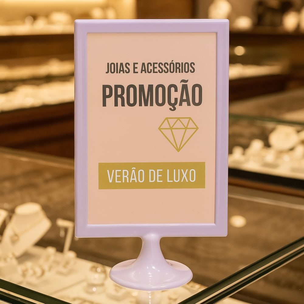 Display Tipo T Branco A4 Vertical (21x30cm) Display Tipo T Branco A4 Vertical (21x30cm)