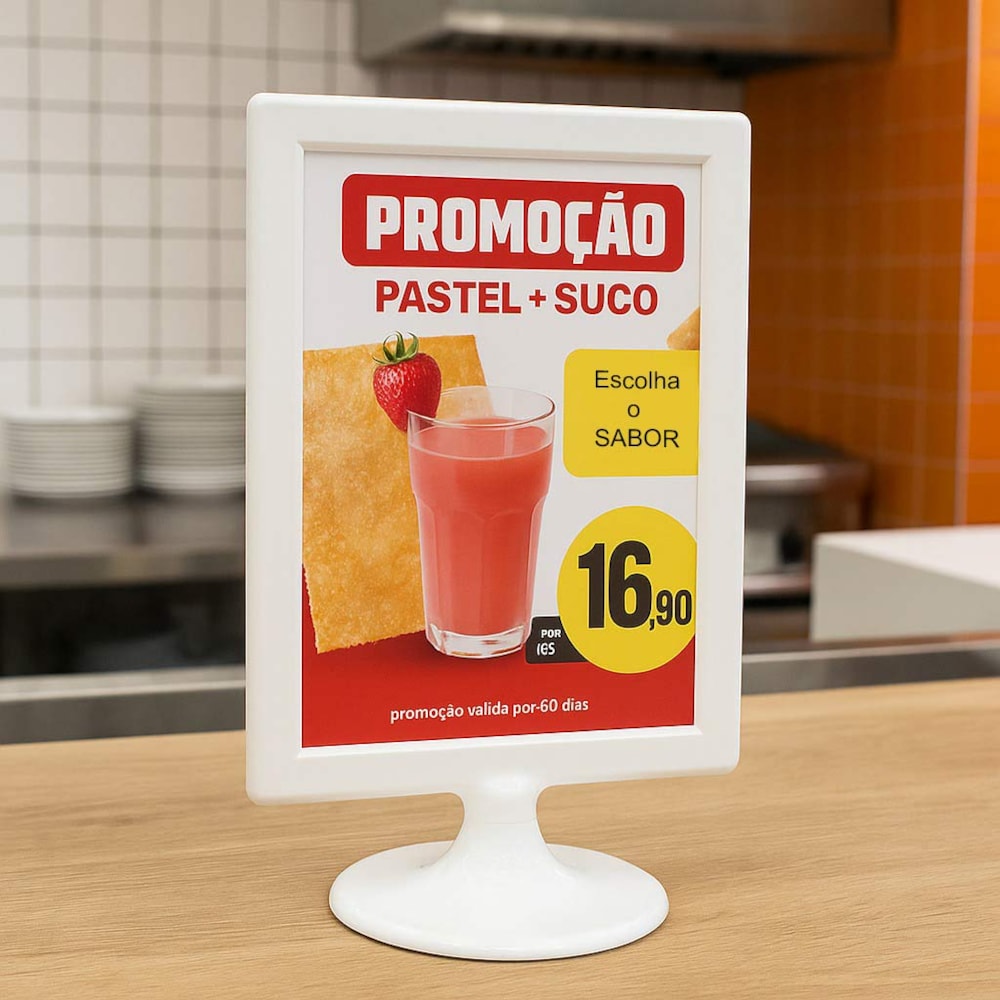 Display Tipo T Branco A5 Vertical (15x21cm) Display Tipo T Branco A5 Vertical (15x21cm)