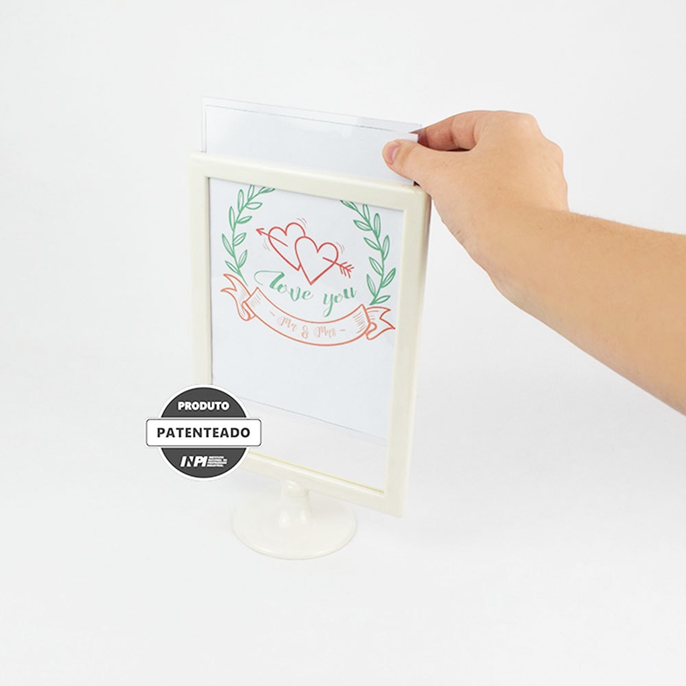 Display Tipo T Branco A5 Vertical (15x21cm) Display Tipo T Branco A5 Vertical (15x21cm)