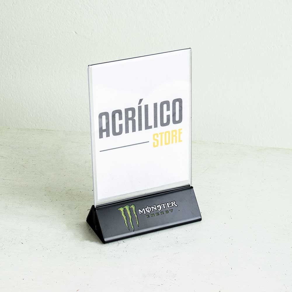 Display tipo T com Base Personalizada A4 (21x30cm)