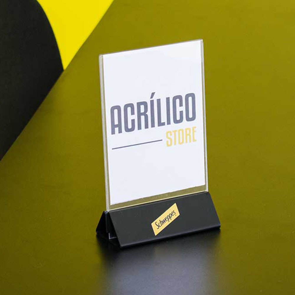 Display tipo T com Base Personalizada A4 (21x30cm) Display tipo T com Base Personalizada A4 (21x30cm)