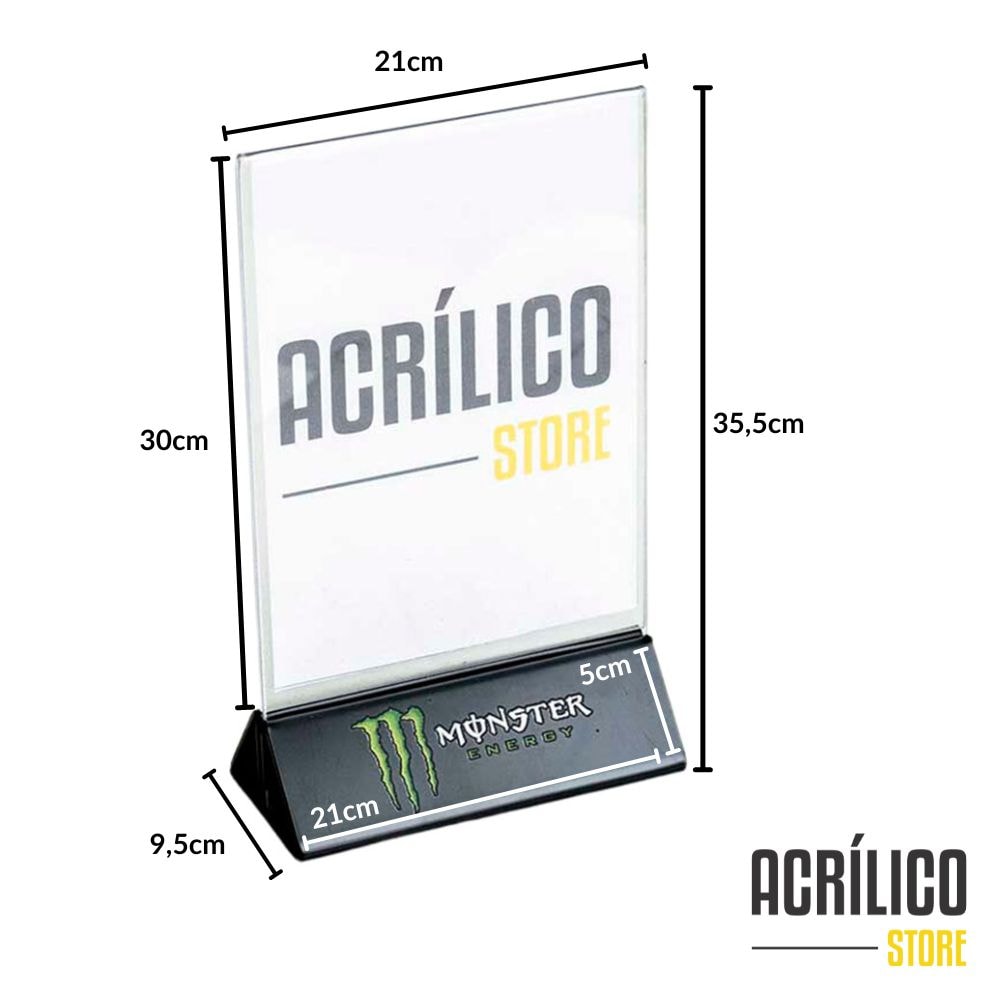 Display tipo T com Base Personalizada A4 (21x30cm) Display tipo T com Base Personalizada A4 (21x30cm)