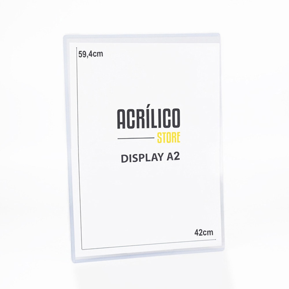 Display Transparente A2 Vertical (42x59,4cm) Display Transparente A2 Vertical (42x59,4cm)