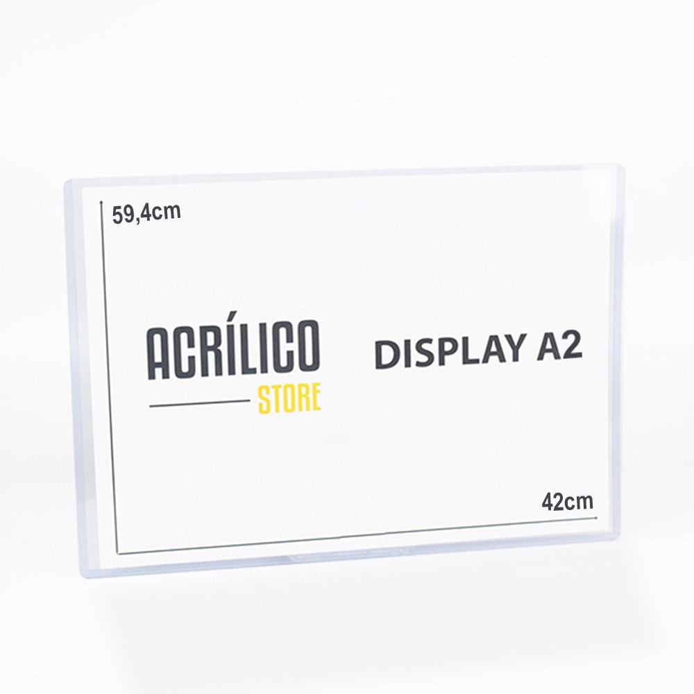 Display Transparente A2 Vertical (42x59,4cm) Display Transparente A2 Vertical (42x59,4cm)