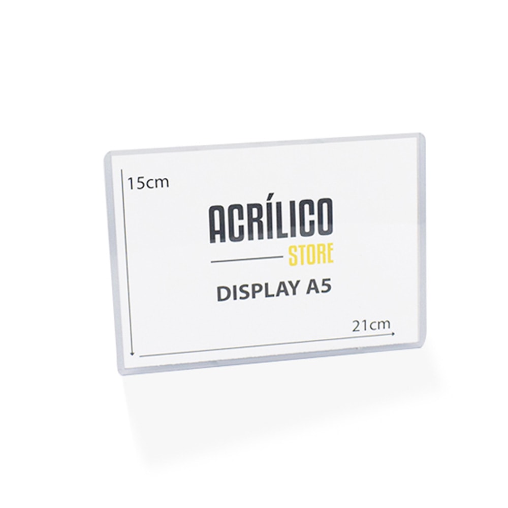 Display Transparente A5 Vertical (15x21cm) Display Transparente A5 Vertical (15x21cm)