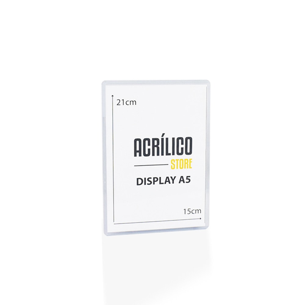 Display Transparente A5 Vertical (15x21cm) Display Transparente A5 Vertical (15x21cm)