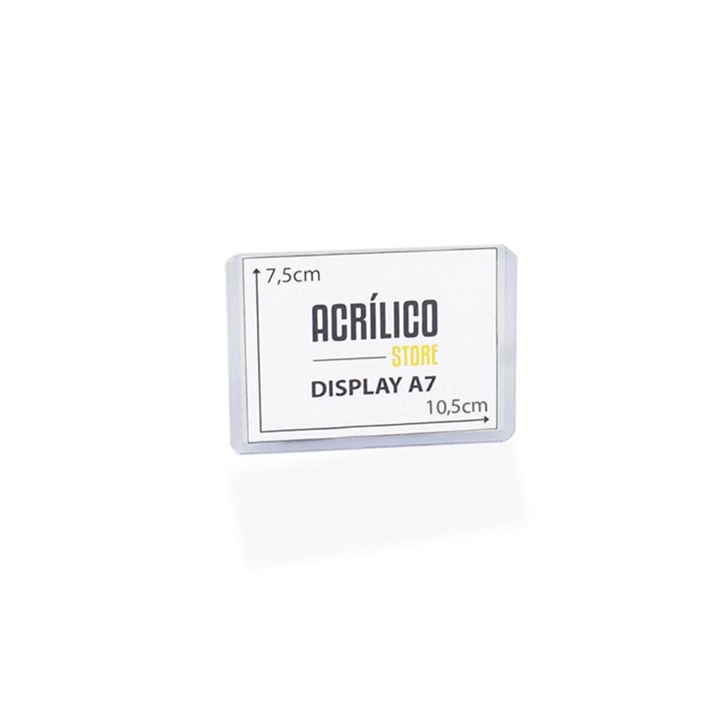Display Transparente A7 Vertical (7,5x10,5cm) Display Transparente A7 Vertical (7,5x10,5cm)