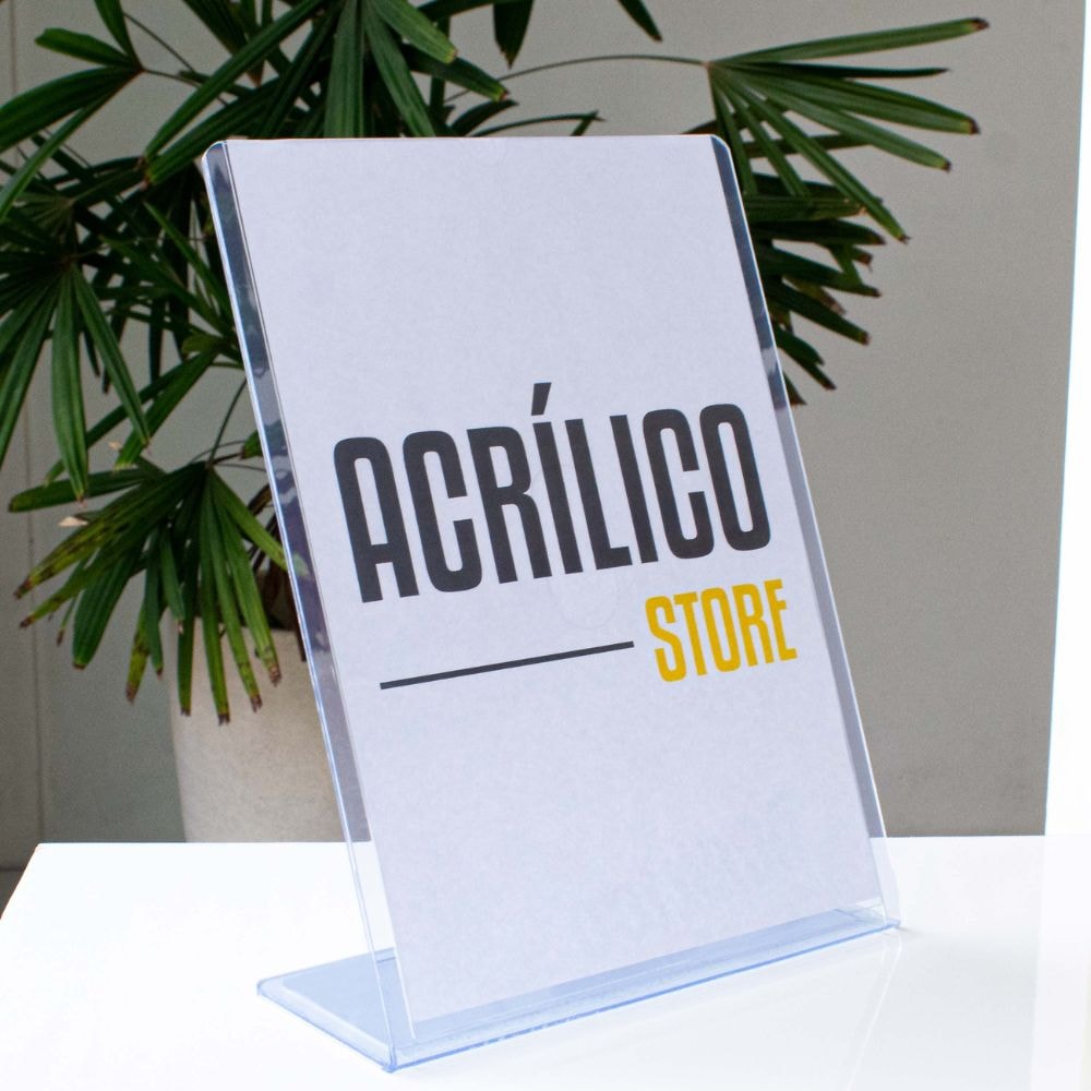 Display transparente tipo L A4 Vertical (21x30cm) Display transparente tipo L A4 Vertical (21x30cm)