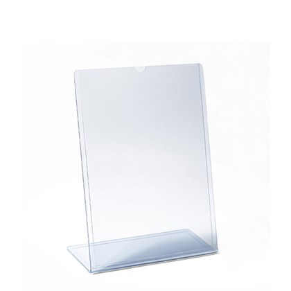 Display transparente Tipo L A5 Vertical (15x21cm)