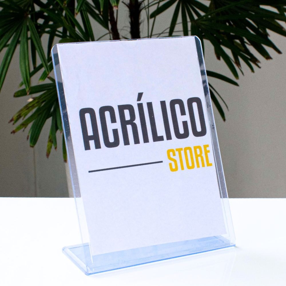 Display transparente Tipo L A5 Vertical (15x21cm) Display transparente Tipo L A5 Vertical (15x21cm)