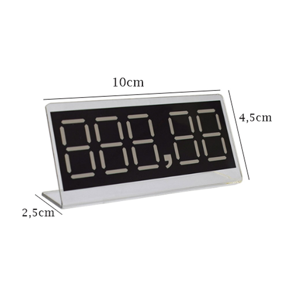 Etiqueta de Preço Reutilizável 10x4,5cm Etiqueta de Preço Reutilizável 10x4,5cm