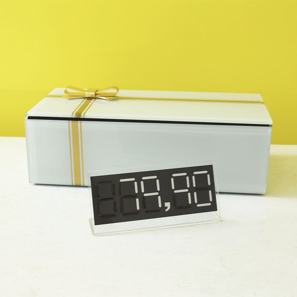 Etiqueta de Preço Reutilizável 10x4,5cm Etiqueta de Preço Reutilizável 10x4,5cm