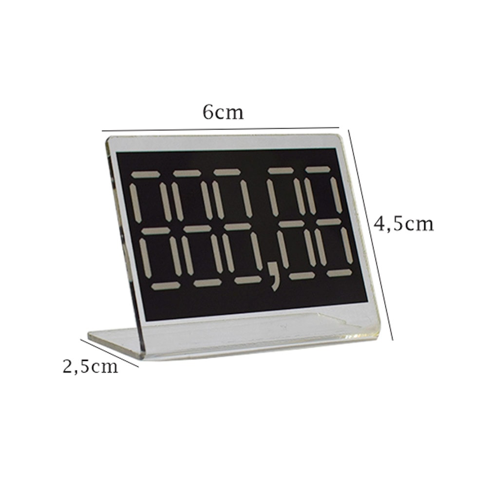 Etiqueta de Preço Reutilizável 6x4,5cm Etiqueta de Preço Reutilizável 6x4,5cm