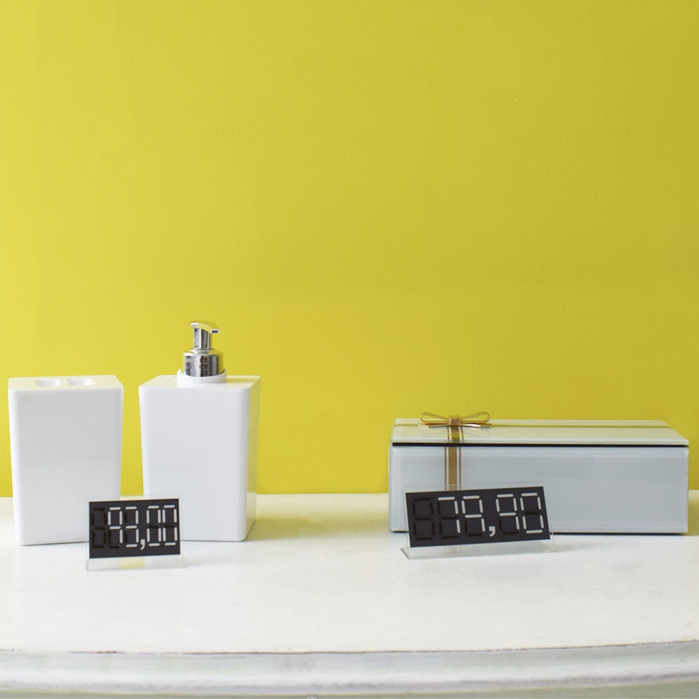 Etiqueta de Preço Reutilizável 6x4,5cm Etiqueta de Preço Reutilizável 6x4,5cm