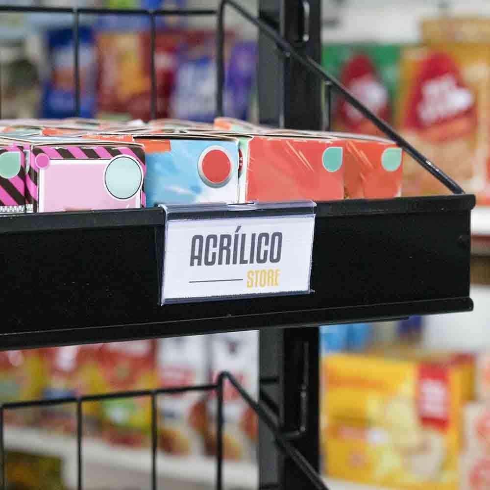 Etiqueta PVC para Gancheira 3x6,6cm Etiqueta PVC para Gancheira 3x6,6cm