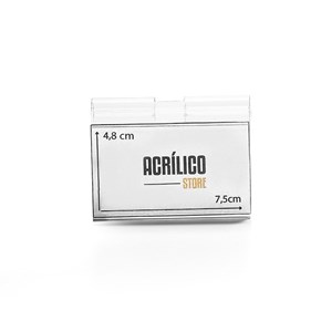 Etiqueta PVC para Gancheira 4,8x7,5cm