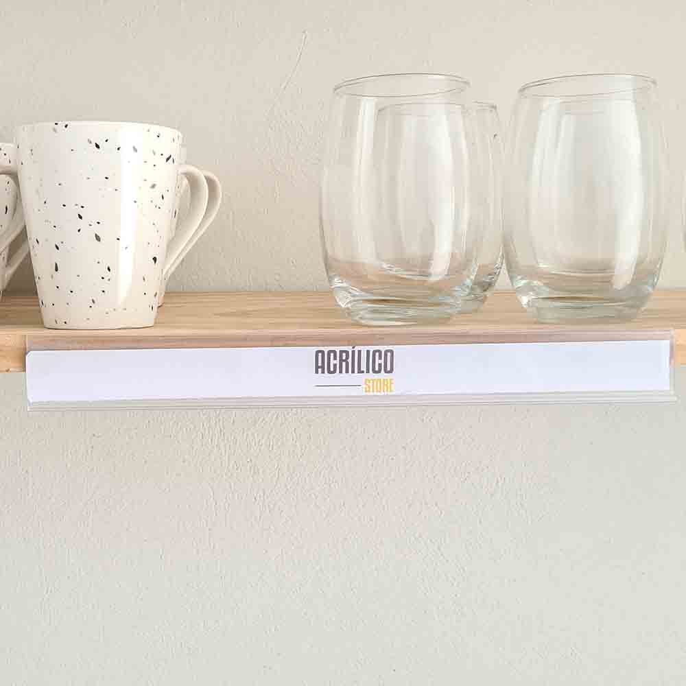 Etiqueta PVC para Gondola Modelo U - 30x5,7cm Etiqueta PVC para Gondola Modelo U - 30x5,7cm