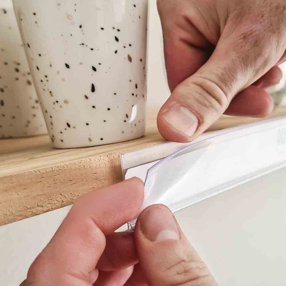 Etiqueta PVC para Gondola Modelo U - 85x3,6cm Etiqueta PVC para Gondola Modelo U - 85x3,6cm