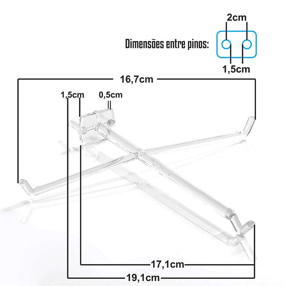 Expositor de Balcão para 3 Óculos Expositor de Balcão para 3 Óculos