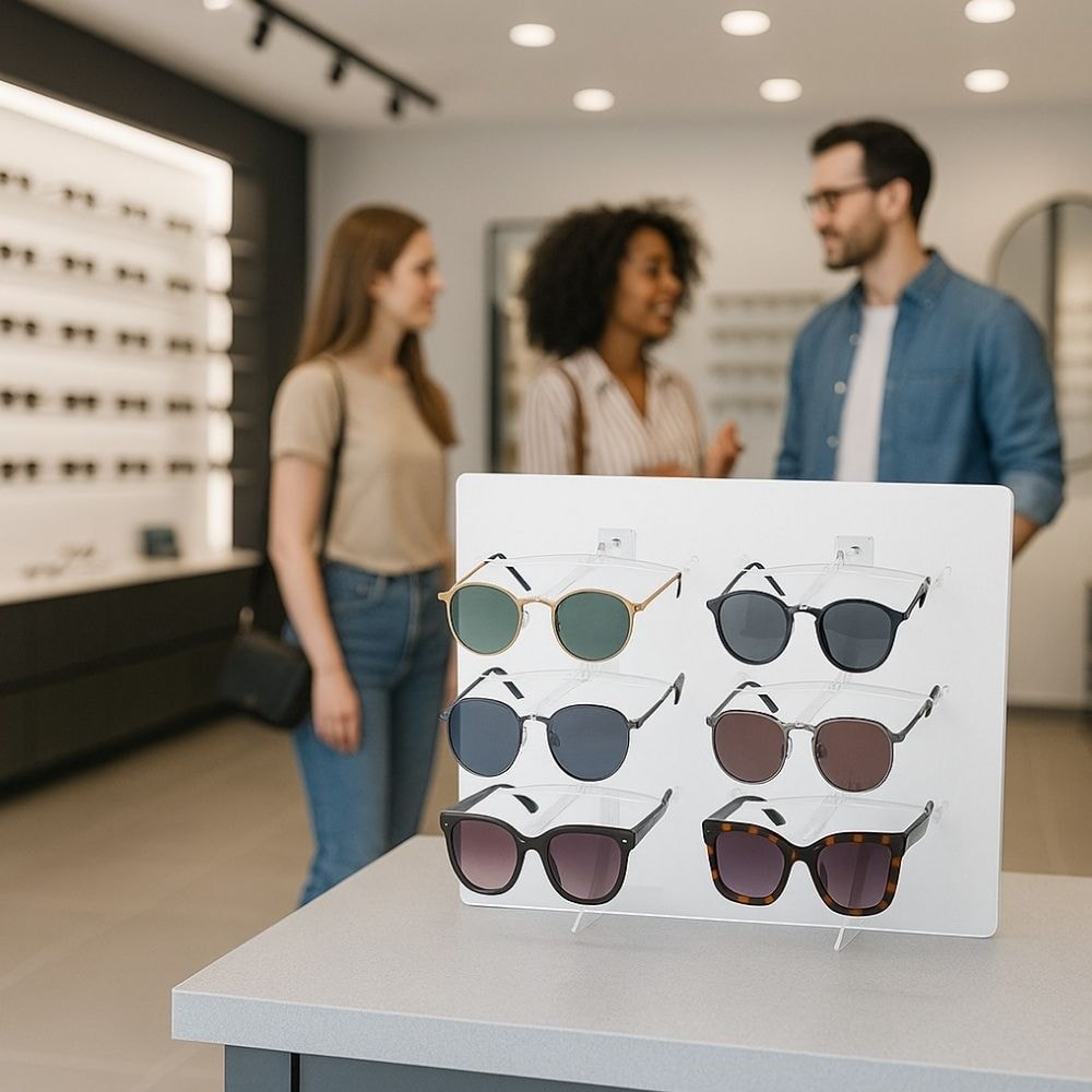 Expositor de Balcão para 6 Óculos Expositor de Balcão para 6 Óculos