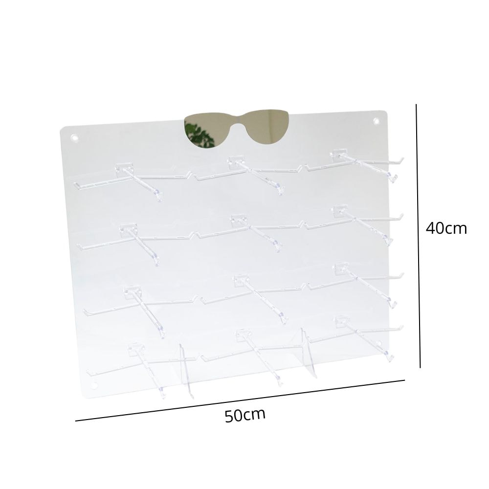 Expositor de Parede e Balcão para 12 Óculos Expositor de Parede e Balcão para 12 Óculos