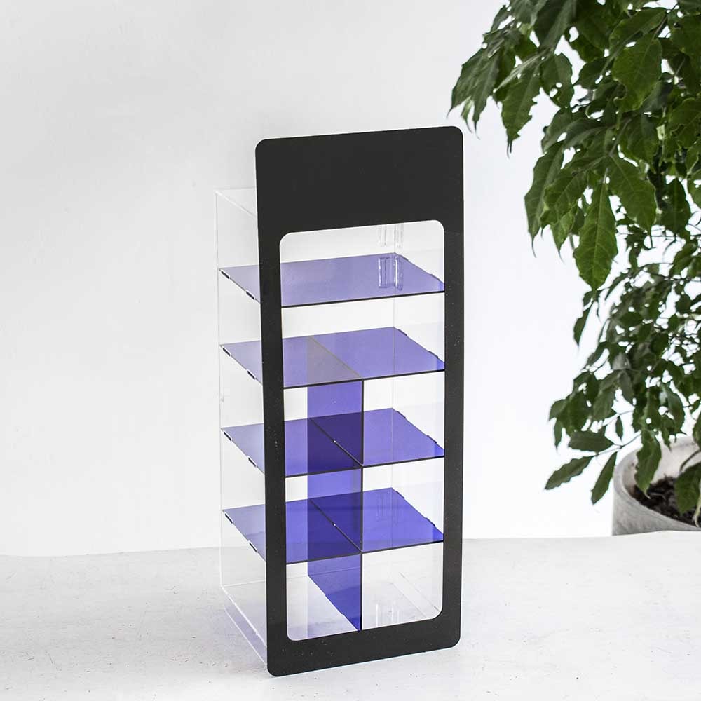 Expositor em Acrílico Azul Expositor em Acrílico Azul