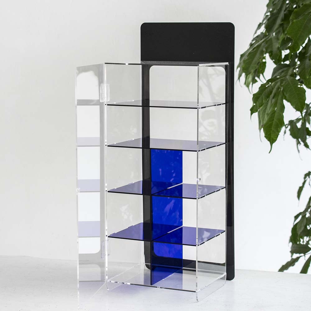 Expositor em Acrílico Azul Expositor em Acrílico Azul