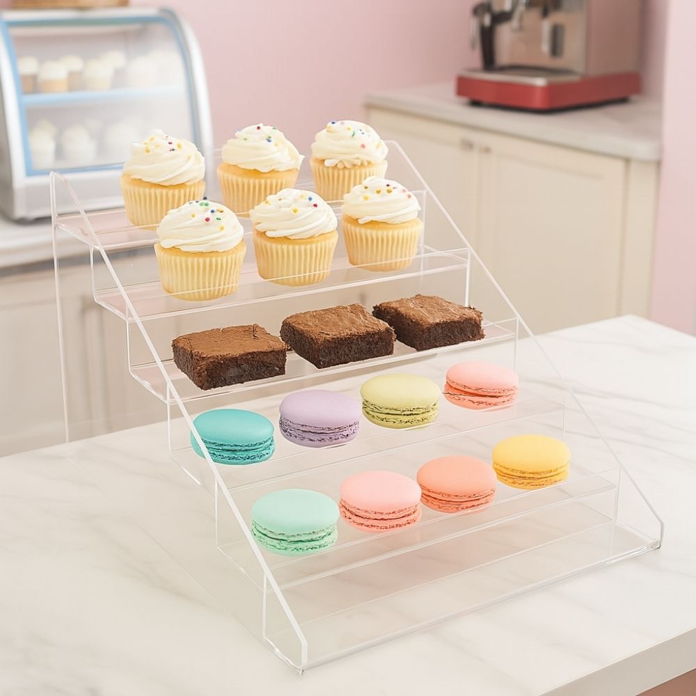 Expositor em Acrílico com 6 Degraus Expositor em Acrílico com 6 Degraus